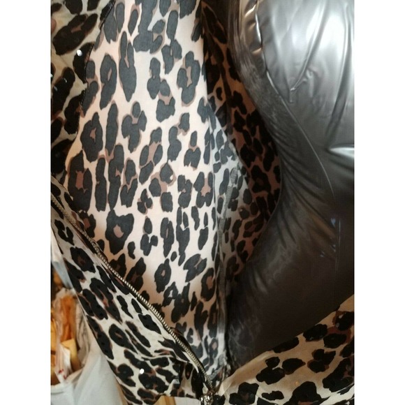 Lisa International Leopard Animal Print Full Zip Jacket Shirt Long Sleeve XLP - Picture 10 of 12